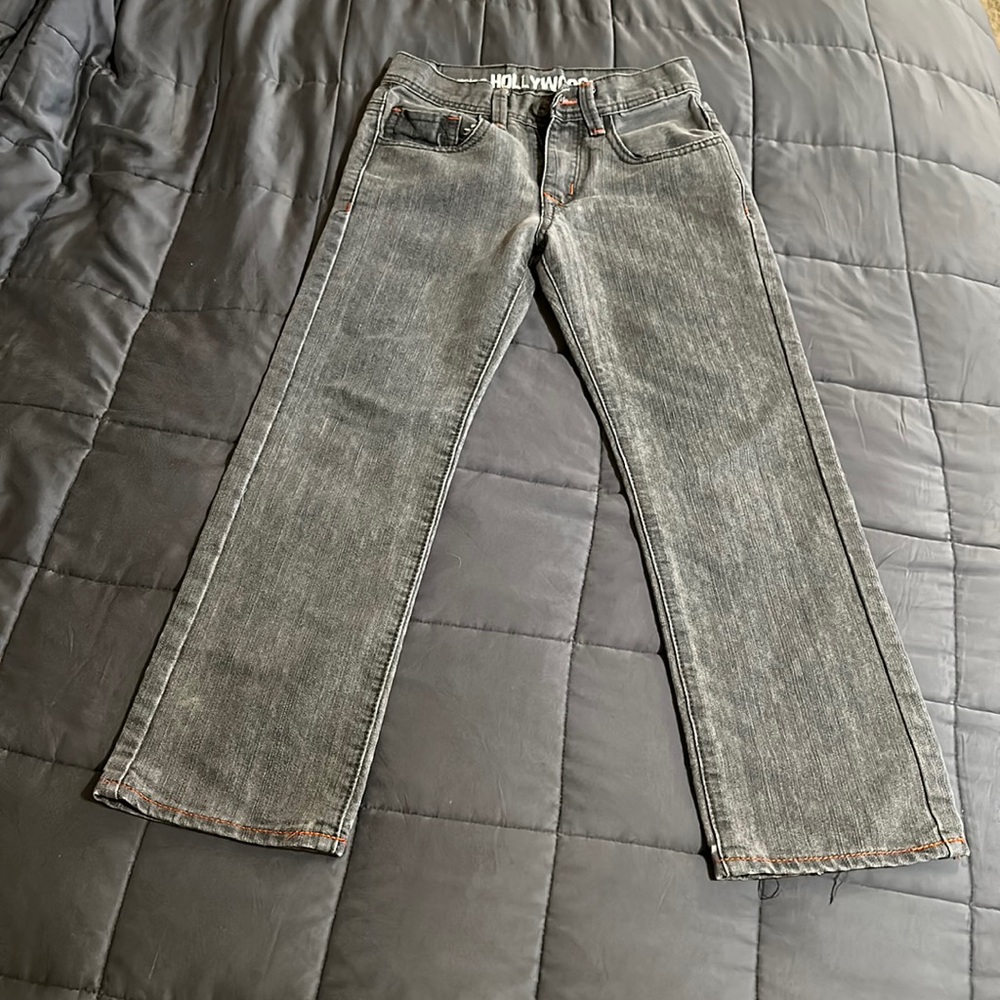 * Gray Jeans Size Boys’ 10 Slim Straight Leg